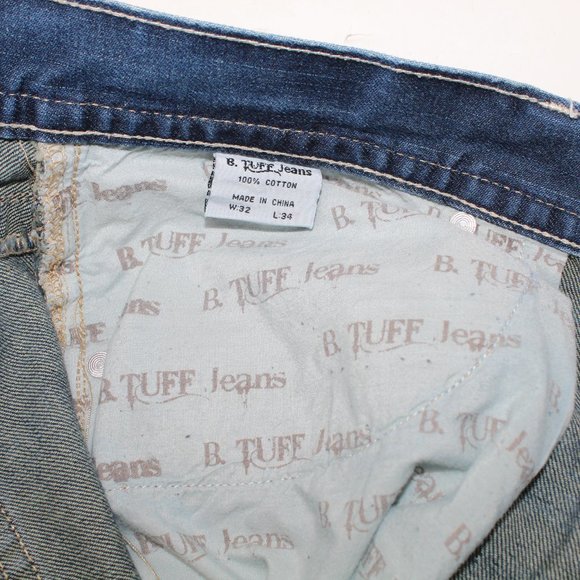 B. Tuff Distressed 5-Pocket Men's 32 x 34 Dark Was - Picture 14 of 14